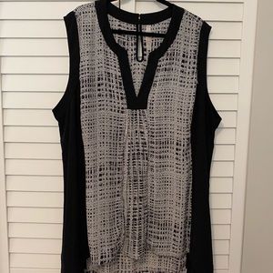 Melissa McCarthy Pleat front blouse (NWOT)